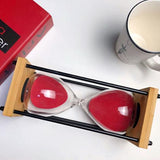 Sand Hourglass Timer Sandglass Countdown Timing Modern Wooden Sandglass Sand Clock Timer Home Decoration Wooden 30 Minute