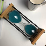 Sand Hourglass Timer Sandglass Countdown Timing Modern Wooden Sandglass Sand Clock Timer Home Decoration Wooden 30 Minute