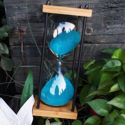 Sand Hourglass Timer Sandglass Countdown Timing Modern Wooden Sandglass Sand Clock Timer Home Decoration Wooden 30 Minute
