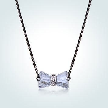 Warme Farben Crystal from Swarovski Women Necklace Small Hourglass Crystal Pendant Necklace Fine Jewelry Gift Fashion Collares