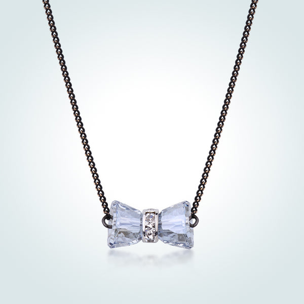 Warme Farben Crystal from Swarovski Women Necklace Small Hourglass Crystal Pendant Necklace Fine Jewelry Gift Fashion Collares