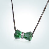 Warme Farben Crystal from Swarovski Women Necklace Small Hourglass Crystal Pendant Necklace Fine Jewelry Gift Fashion Collares