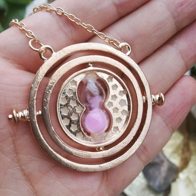 Time-Turner Necklace Pendant Hourglass Necklaces GLOW in the DARK night for boy girl women men necklace Holiday gift