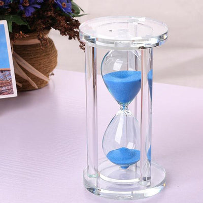 Home Decoration Ornament Crystal Hourglass With 15/30/60 Minutes Sand Clock Timer Xmas Gift Glass Sandglass Valentines Day Prese