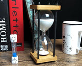 Sand Hourglass Timer Sandglass Countdown Timing Modern Wooden Sandglass Sand Clock Timer Home Decoration Wooden 30 Minute