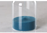 Creative Glass Sand Clock Hourglass Ornaments Blue Time Counter Count Down Timer Sand Hourglass Crafts Home Office Decor Gifts