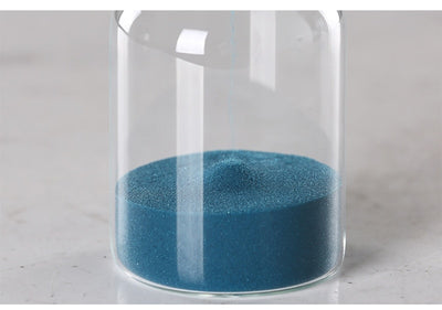 Creative Glass Sand Clock Hourglass Ornaments Blue Time Counter Count Down Timer Sand Hourglass Crafts Home Office Decor Gifts