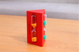 3-in-1 3/5/7 Minute Triangular Wooden Sand Hourglass Children Watch Clock Timer Sandglass Home Decoration Ampulheta Secret Gift