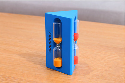 3-in-1 3/5/7 Minute Triangular Wooden Sand Hourglass Children Watch Clock Timer Sandglass Home Decoration Ampulheta Secret Gift