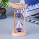 Wooden Sand Clock 3 Minutes Hourglass Sandglass Toothbrush Timer Kids Cooking Hourglasses Clock Gift