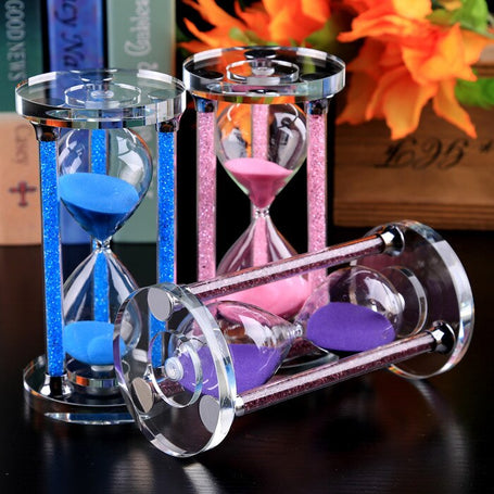 New crystal diamond hourglass timer 15304560 minutes 520 seconds 1314 seconds creative layout sand clock