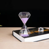 Hourglass 5 minutes timer diamond glass sand timer children Christmas gifts home desktop decoration children brushing teeth