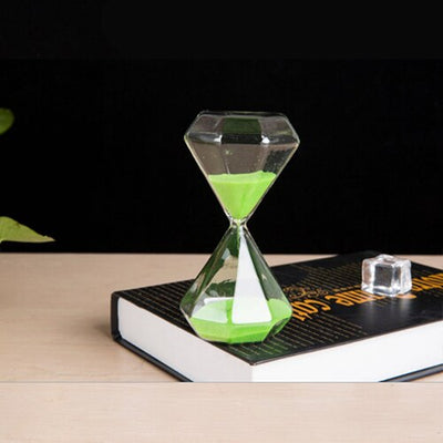 Hourglass 5 minutes timer diamond glass sand timer children Christmas gifts home desktop decoration children brushing teeth