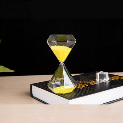 Hourglass 5 minutes timer diamond glass sand timer children Christmas gifts home desktop decoration children brushing teeth