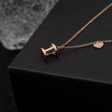 New Creative Hourglass Shape Pendant Necklace Fashion Personality Does Not Fade Titanium Steel Jewelry  Girl Women's Accessories