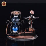 Metal Nut And Bolt  Saxophone  Hourglass Sandglass Portable Timer Sand Music Docor