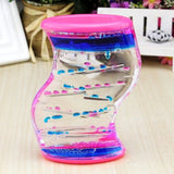 Creative Double Color Floating Liquid Oil Acrylic Hourglass Liquid Visual Movement Hourglass Timer Home Decoration