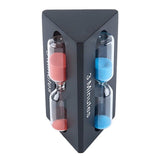 Fashion-Triangular Hourglass Colore Sand Clock 3/5/7 Minutes Hour Meter - Black