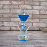 Double Colors Oil Hourglass sand clock sand watch Liquid Floating Motion Bubbles Timer Desk sand timer home decor reloj de arena