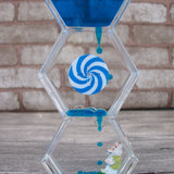 Double Colors Oil Hourglass sand clock sand watch Liquid Floating Motion Bubbles Timer Desk sand timer home decor reloj de arena