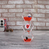 Double Colors Oil Hourglass sand clock sand watch Liquid Floating Motion Bubbles Timer Desk sand timer home decor reloj de arena