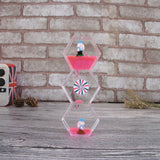 Double Colors Oil Hourglass sand clock sand watch Liquid Floating Motion Bubbles Timer Desk sand timer home decor reloj de arena