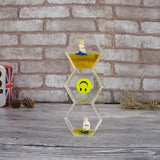 Double Colors Oil Hourglass sand clock sand watch Liquid Floating Motion Bubbles Timer Desk sand timer home decor reloj de arena