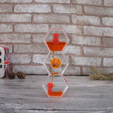 Double Colors Oil Hourglass sand clock sand watch Liquid Floating Motion Bubbles Timer Desk sand timer home decor reloj de arena