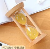 10/15/30 Minutes Glass Hourglass Wood Frame Wooden Frame Sandglass Home Kitchen Timer Clock Decor Home Ornaments