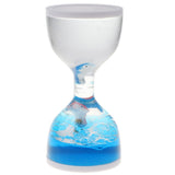 Dolphin Liquid Motion Bubbler Timers, Oil Hourglass Sensory Relaxation Toy Visual Bubble for Office & Desk Decor Xmas Gifts