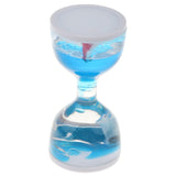 Dolphin Liquid Motion Bubbler Timers, Oil Hourglass Sensory Relaxation Toy Visual Bubble for Office & Desk Decor Xmas Gifts
