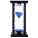 60 Minutes Hourglass Sand Timer Sand Watch Clock For Kitchen Mask Yoga Modern Wooden Sandglass Tea Timers Home Decoration Gift