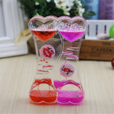 1pc Liquid Hourglasses Dynamic Transparent Oil Drop Timer Hour Glass Decoration for Home 2019ing