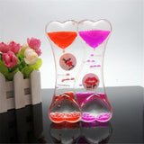 1pc Liquid Hourglasses Dynamic Transparent Oil Drop Timer Hour Glass Decoration for Home E2S