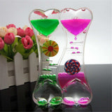 1pc Liquid Hourglasses Dynamic Transparent Oil Drop Timer Hour Glass Decoration for Home
