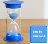 1pc Home Ornament Desktop Sand Clock 30 Minutes Sand Clock Decoration Hourglass Timer for Children Brush Teeth