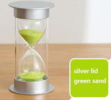 1pc Home Ornament Desktop Sand Clock 30 Minutes Sand Clock Decoration Hourglass Timer for Children Brush Teeth