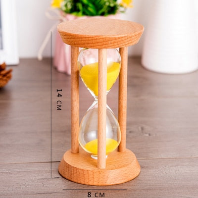3/5/15/20/30 Minutes Wooden Hourglass Home Decoration Desktop Sand Clock Timers Sand Sandglass Hourglass Timer Clock Kitchen