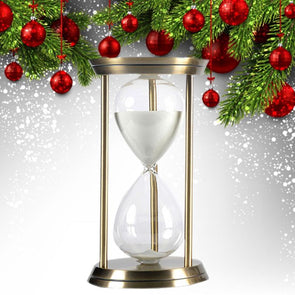 Metal Sandglass Sand Hourglass 15 Minutes Countdown Timer Clock for Kitchen School Hour Christmas Birthday Gift Home Decoration