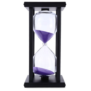 60 Minutes Hourglass Sand Timer Sand Watch Clock For Kitchen Mask Yoga Modern Wooden Sandglass Tea Timers Home Decoration Gift