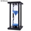 60 Minutes Hourglass Sand Timer Sand Watch Clock For Kitchen Mask Yoga Modern Wooden Sandglass Tea Timers Home Decoration Gift