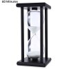 60 Minutes Hourglass Sand Timer Sand Watch Clock For Kitchen Mask Yoga Modern Wooden Sandglass Tea Timers Home Decoration Gift