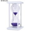 60 Minutes Hourglass Sand Timer Sand Watch Clock For Kitchen Mask Yoga Modern Wooden Sandglass Tea Timers Home Decoration Gift