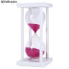 60 Minutes Hourglass Sand Timer Sand Watch Clock For Kitchen Mask Yoga Modern Wooden Sandglass Tea Timers Home Decoration Gift