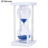 60 Minutes Hourglass Sand Timer Sand Watch Clock For Kitchen Mask Yoga Modern Wooden Sandglass Tea Timers Home Decoration Gift