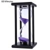 60 Minutes Hourglass Sand Timer Sand Watch Clock For Kitchen Mask Yoga Modern Wooden Sandglass Tea Timers Home Decoration Gift