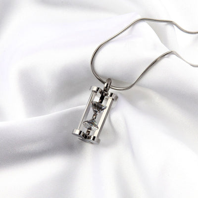 2019 New Arrival Fashion Stainless Steel Hourglass Pendant Necklace High Quality Chain Link Pendant For Women Gift Drop Shipping