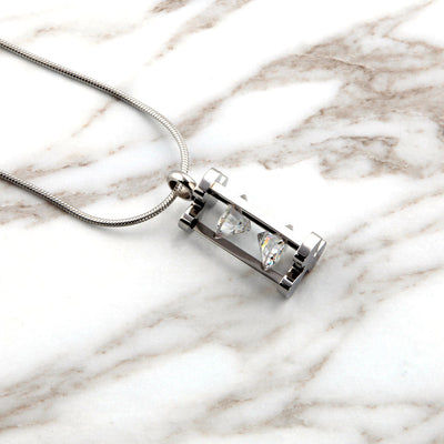 2019 New Arrival Fashion Stainless Steel Hourglass Pendant Necklace High Quality Chain Link Pendant For Women Gift Drop Shipping