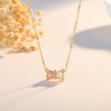 2019 Bow-tie hourglass pendant lovely simple necklace clavicle chain party gift