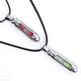 Fashion hourglass sandy clock sandglass titanium steel bullet charm necklace pendant jewelry creative Valentine's Day Gift 2x